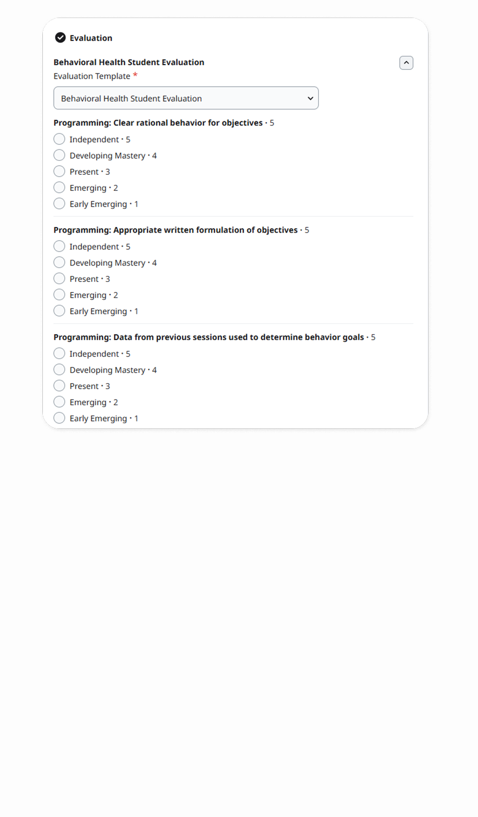 counseling eval clinical skills side