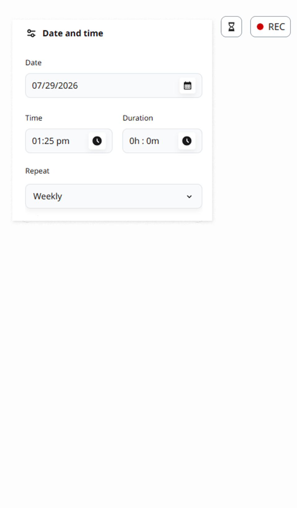 schedule web