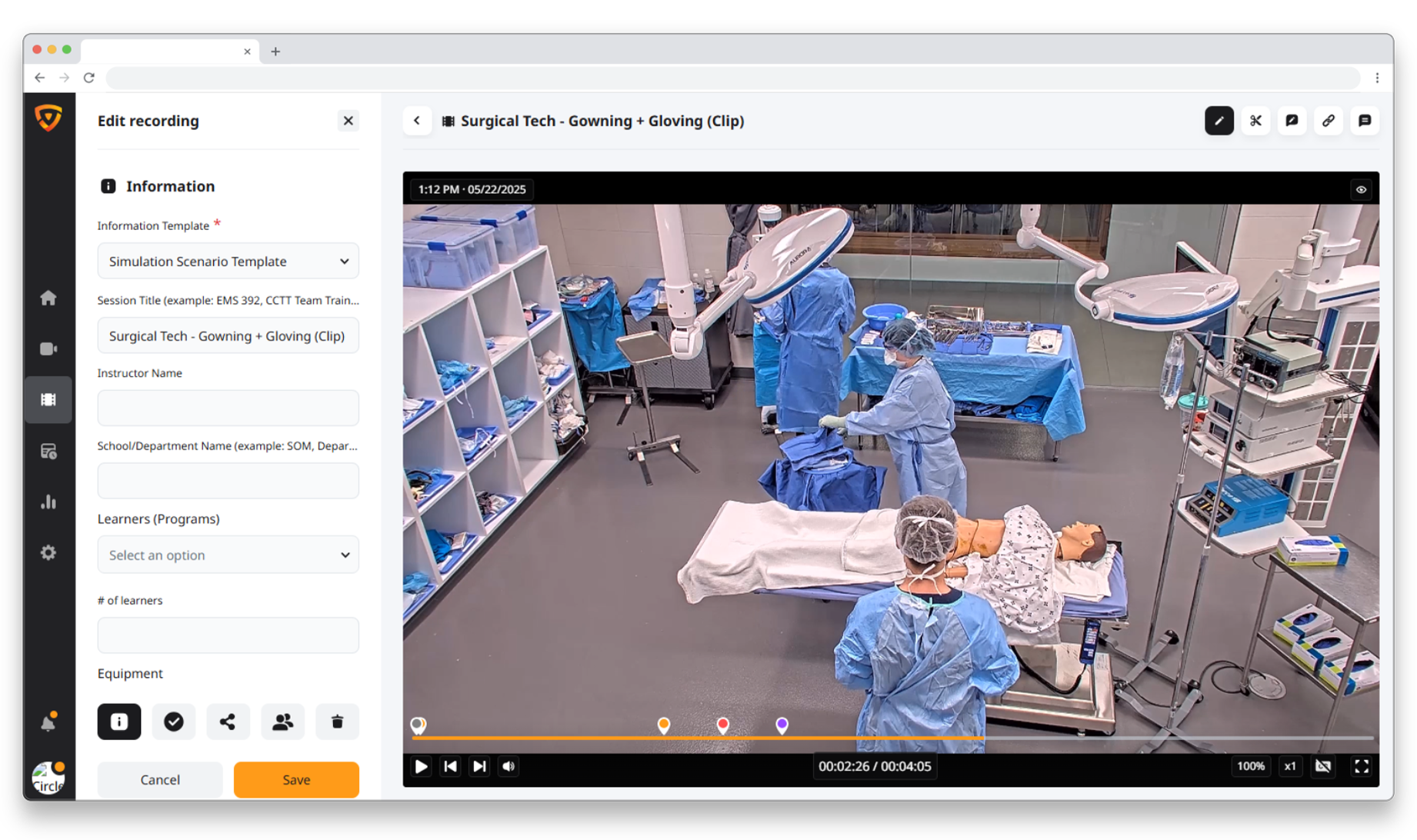 valt template medical